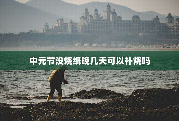 中元节没烧纸晚几天可以补烧吗