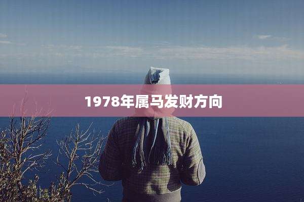 1978年属马发财方向
