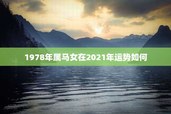 1978年属马女在2021年运势如何