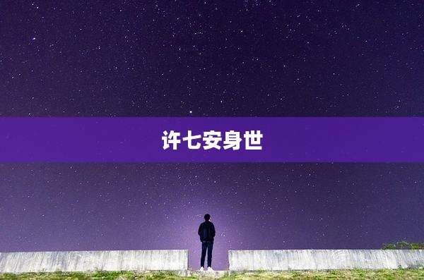 许七安身世