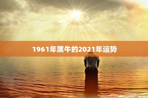 1961年属牛的2021年运势
