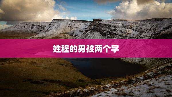姓程的男孩两个字