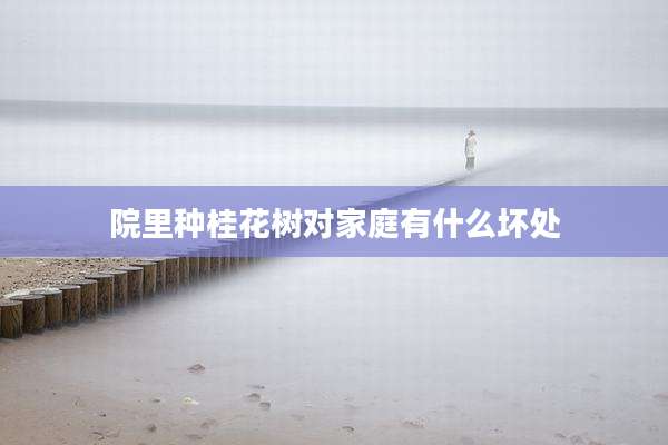 院里种桂花树对家庭有什么坏处