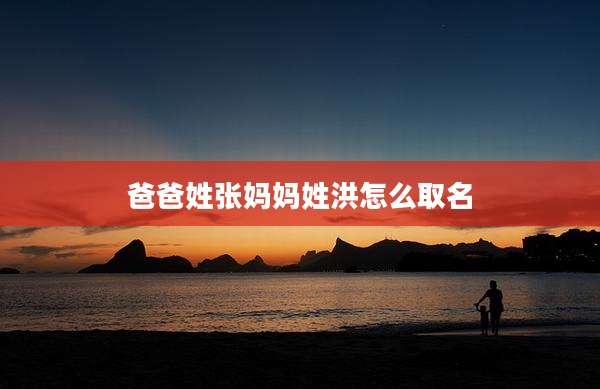 爸爸姓张妈妈姓洪怎么取名