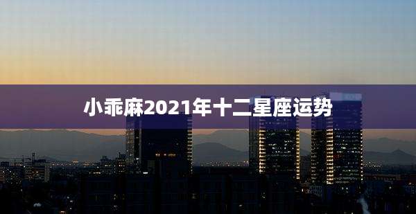 小乖麻2021年十二星座运势