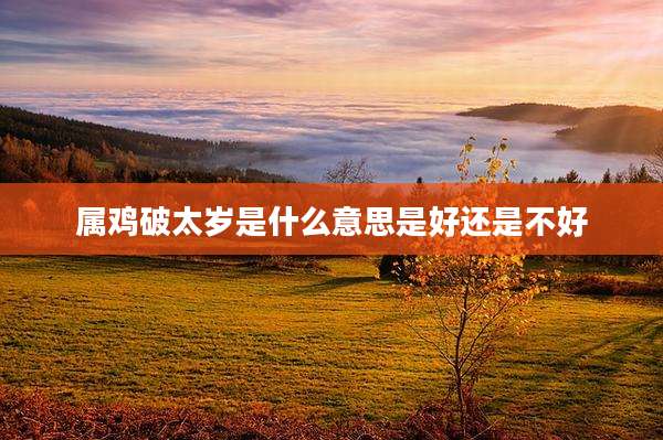 属鸡破太岁是什么意思是好还是不好