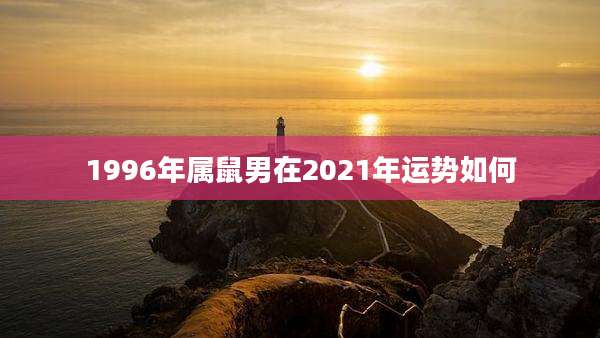1996年属鼠男在2021年运势如何