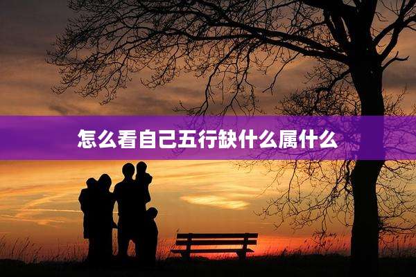 怎么看自己五行缺什么属什么