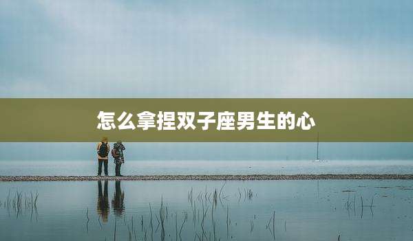 怎么拿捏双子座男生的心