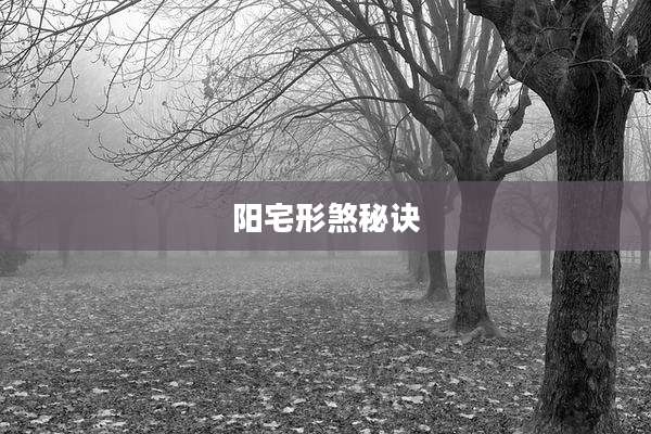 阳宅形煞秘诀