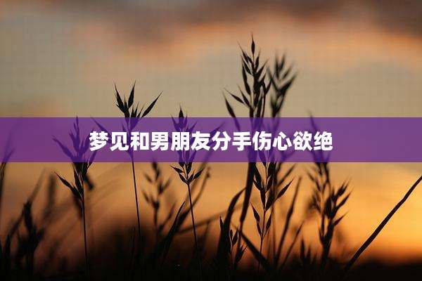 梦见和男朋友分手伤心欲绝