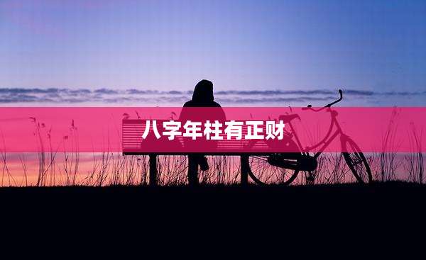 八字年柱有正财