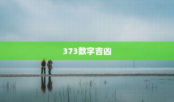 373数字吉凶