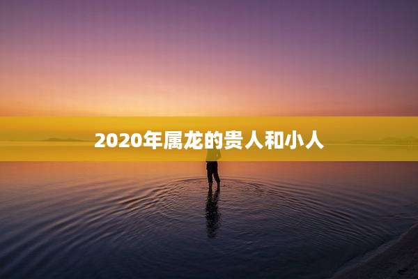 2020年属龙的贵人和小人