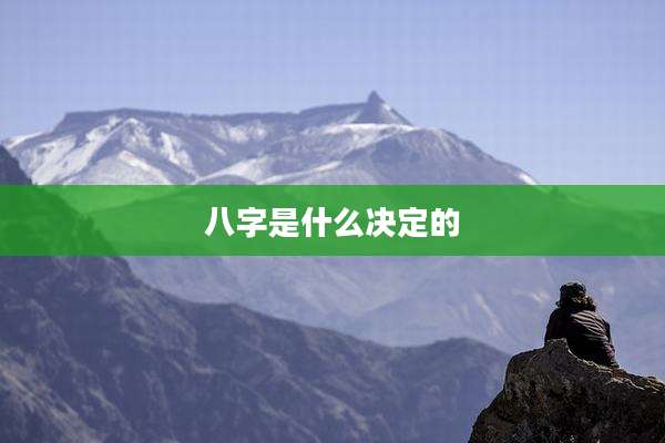 八字是什么决定的