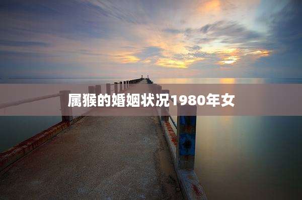 属猴的婚姻状况1980年女