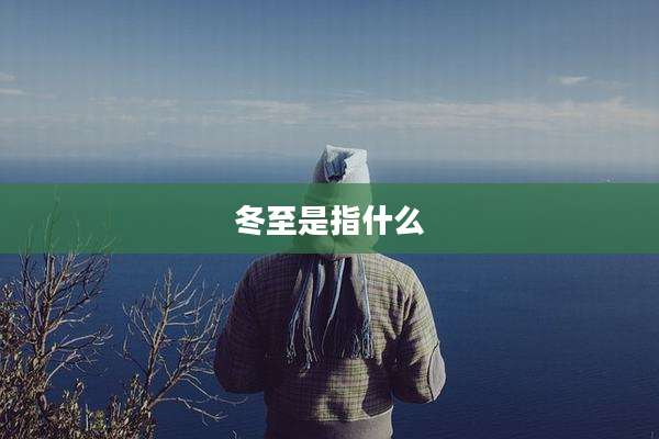 冬至是指什么