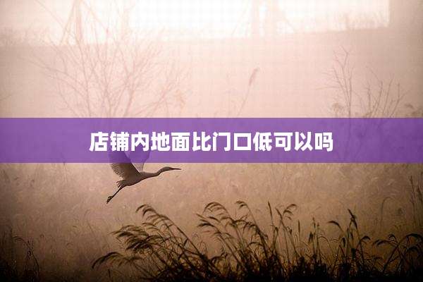 店铺内地面比门口低可以吗