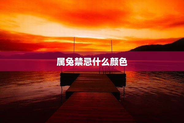 属兔禁忌什么颜色