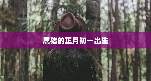 属猪的正月初一出生