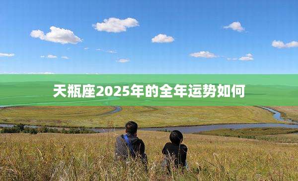 天瓶座2025年的全年运势如何