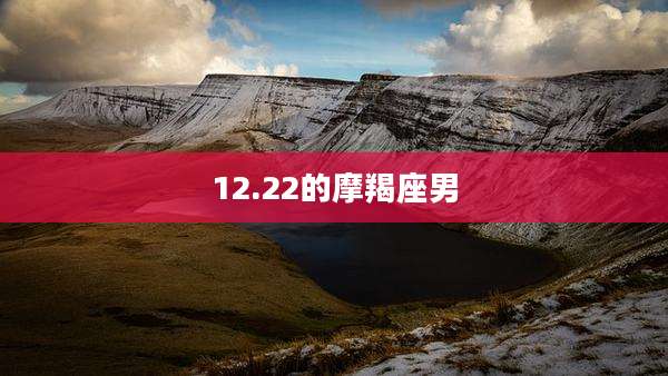 12.22的摩羯座男