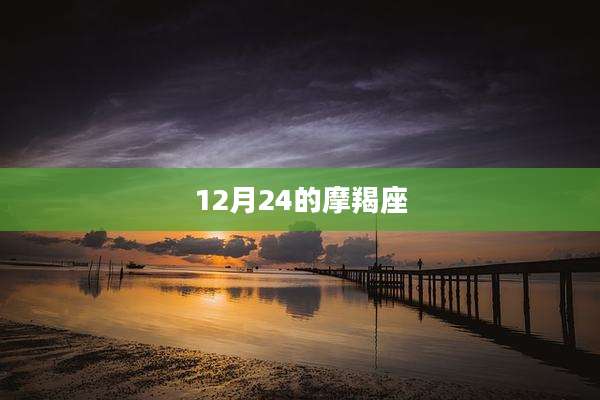 12月24的摩羯座