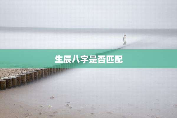 生辰八字是否匹配