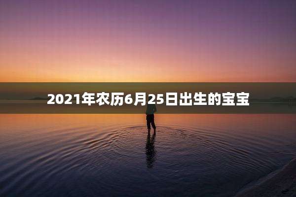 2021年农历6月25日出生的宝宝