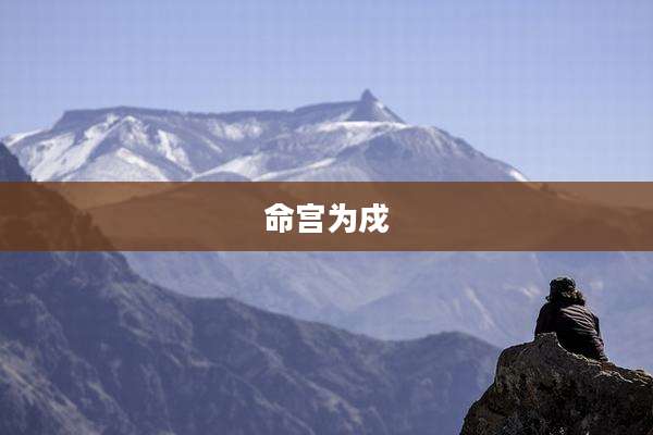 命宫为戍