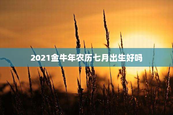 2021金牛年农历七月出生好吗