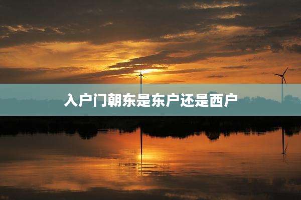 入户门朝东是东户还是西户
