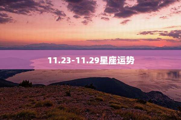 11.23-11.29星座运势