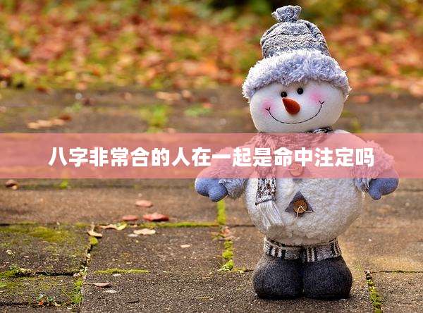 八字非常合的人在一起是命中注定吗