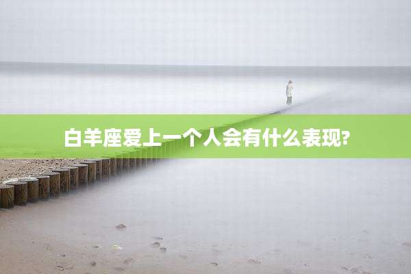白羊座爱上一个人会有什么表现?