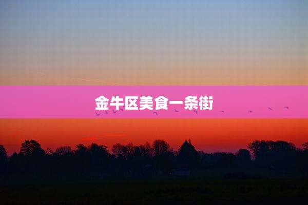 金牛区美食一条街
