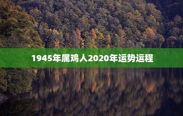 1945年属鸡人2020年运势运程