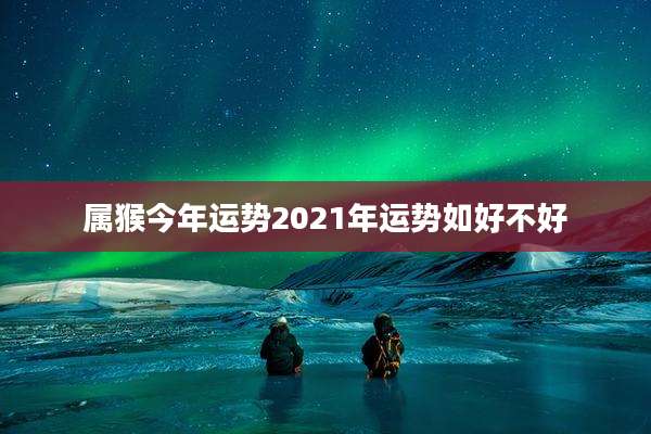 属猴今年运势2021年运势如好不好