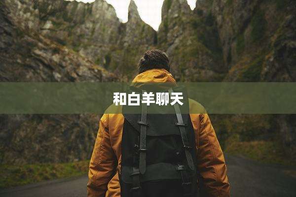 和白羊聊天