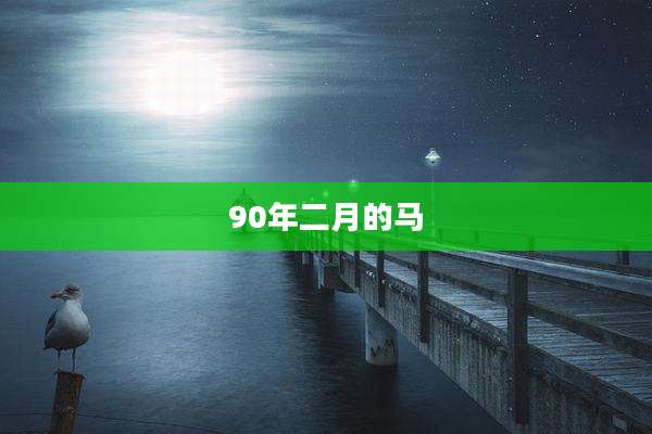 90年二月的马