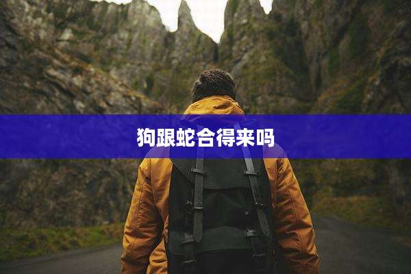 狗跟蛇合得来吗