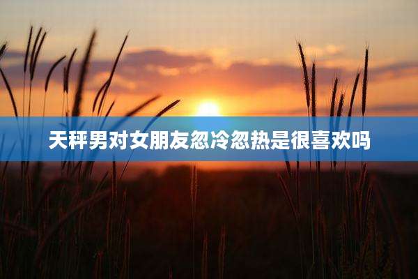 天秤男对女朋友忽冷忽热是很喜欢吗