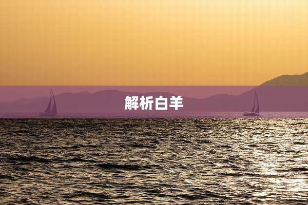 解析白羊