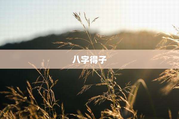 八字得子