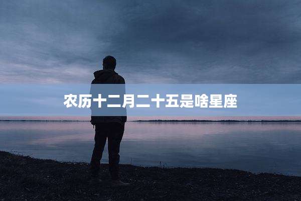 农历十二月二十五是啥星座