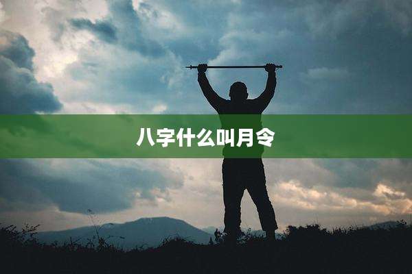 八字什么叫月令