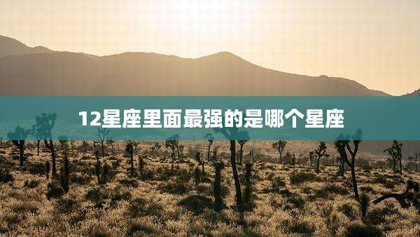 12星座里面最强的是哪个星座