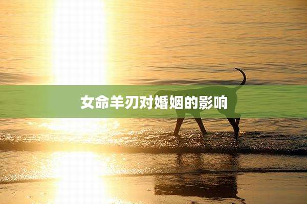 女命羊刃对婚姻的影响