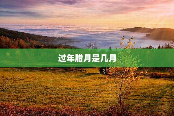 过年腊月是几月