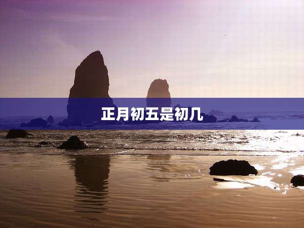 正月初五是初几